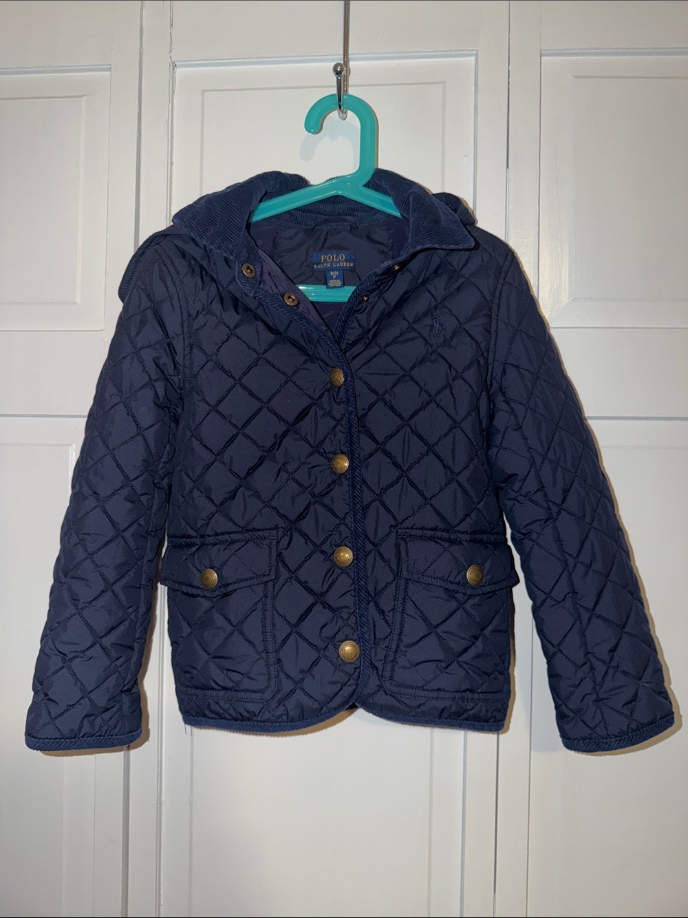 Polo by Ralph Lauren Girls' Navy Diamond-Quilt Puffer Jacket